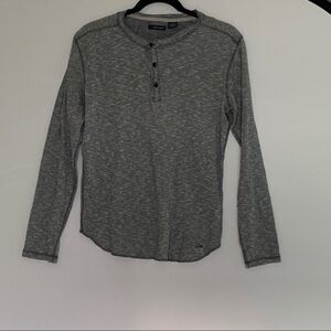 DKNY JEANS Heather Gray Long Sleeve Sweater Size S